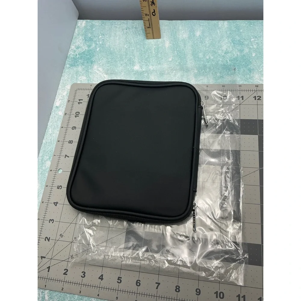 Black Zippered‎ Ereader iPad mini Organizer Pouch Bag Case